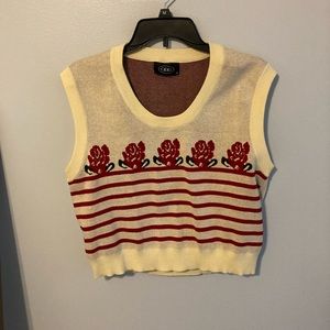 Cider cropped vest